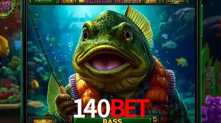 Personagem de peixe pescador do popular jogo de slot com tema de pescaria, uma das emocionantes opções de caça-níqueis para jogar e ganhar no cassino 140BET.